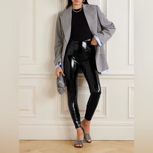 NWOT SPANX High-Shine Faux Patent
Leather Leggings High Waisted In Black Large